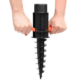 Sekey 22 mm - 32 mm ground sleeve for parasol, with foldable handles and hanging hook